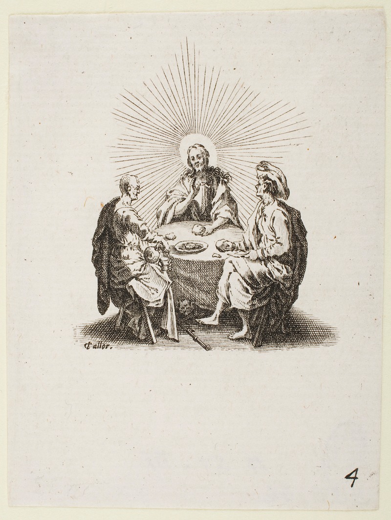 Jacques Callot - The Supper at Emmaus