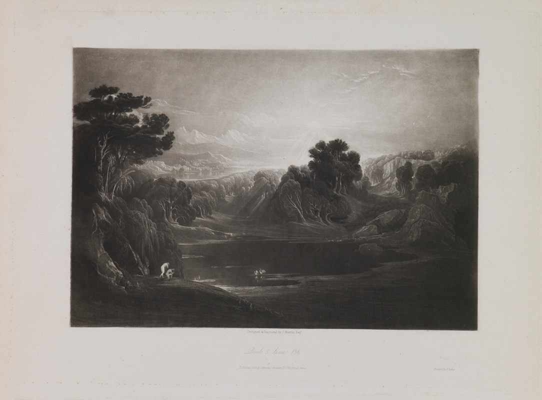 John Martin - Paradise – Adam and Eve – The Morning Hymn (Book 5, Line 136)