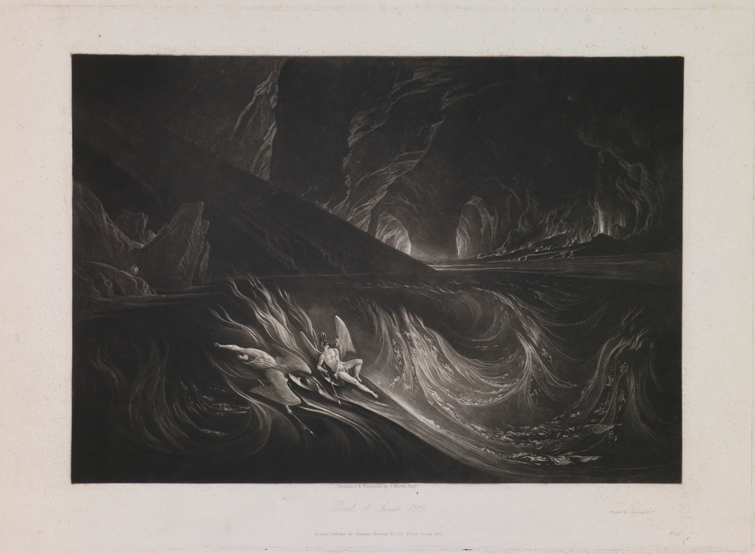 John Martin - Satan on the Burning Lake (Book 1, Line 192)