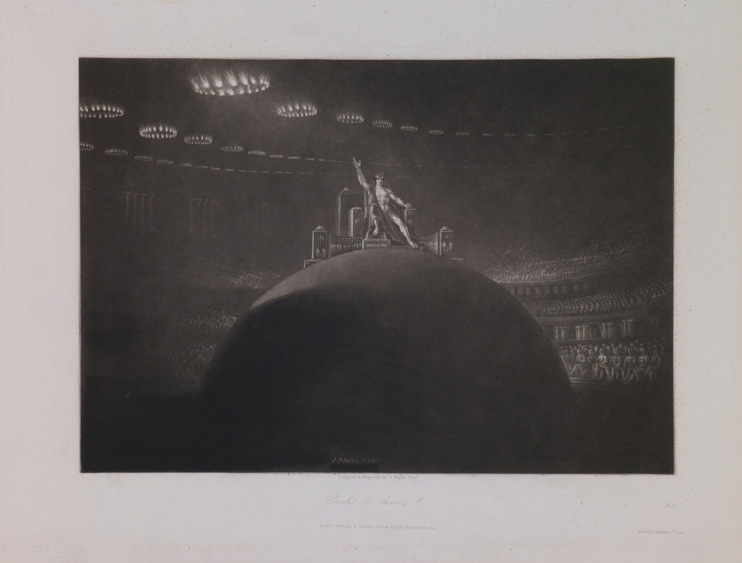 John Martin - Satan Presiding at the Infernal Council (Book 2, Line 1)