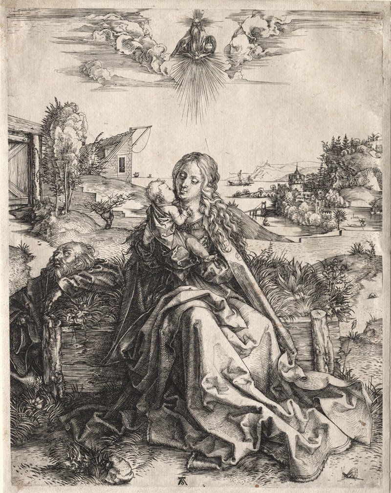 Albrecht Dürer - Holy Family with the Butterfly