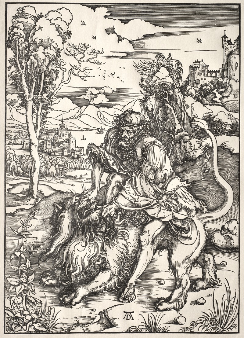 Albrecht Dürer - Samson and the Lion