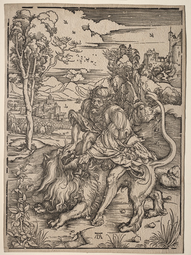 Albrecht Dürer - Samson Killing the Lion
