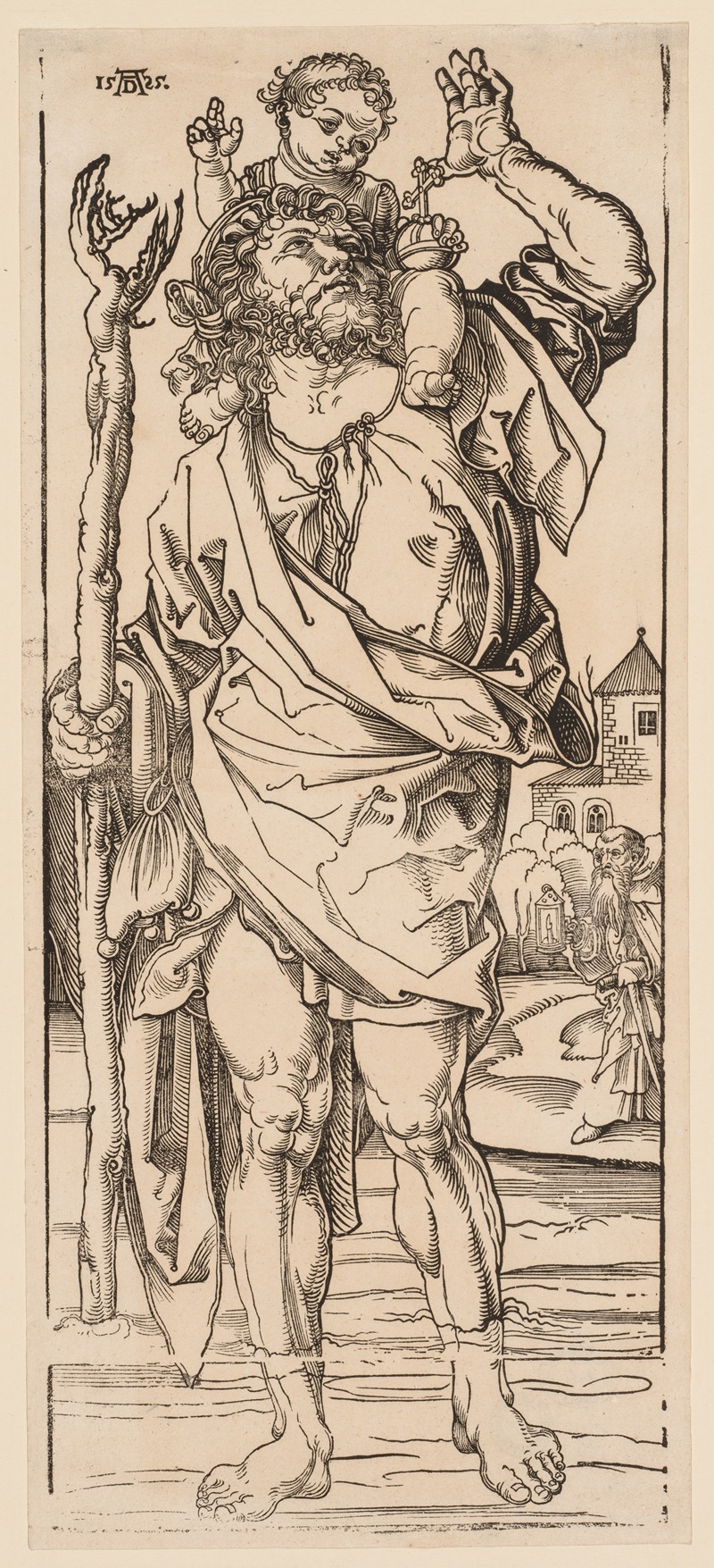 Albrecht Dürer - St. Christopher Crossing the Stream