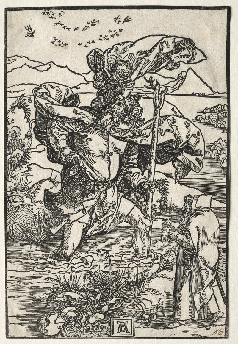 Albrecht Dürer - St. Christopher with the Birds