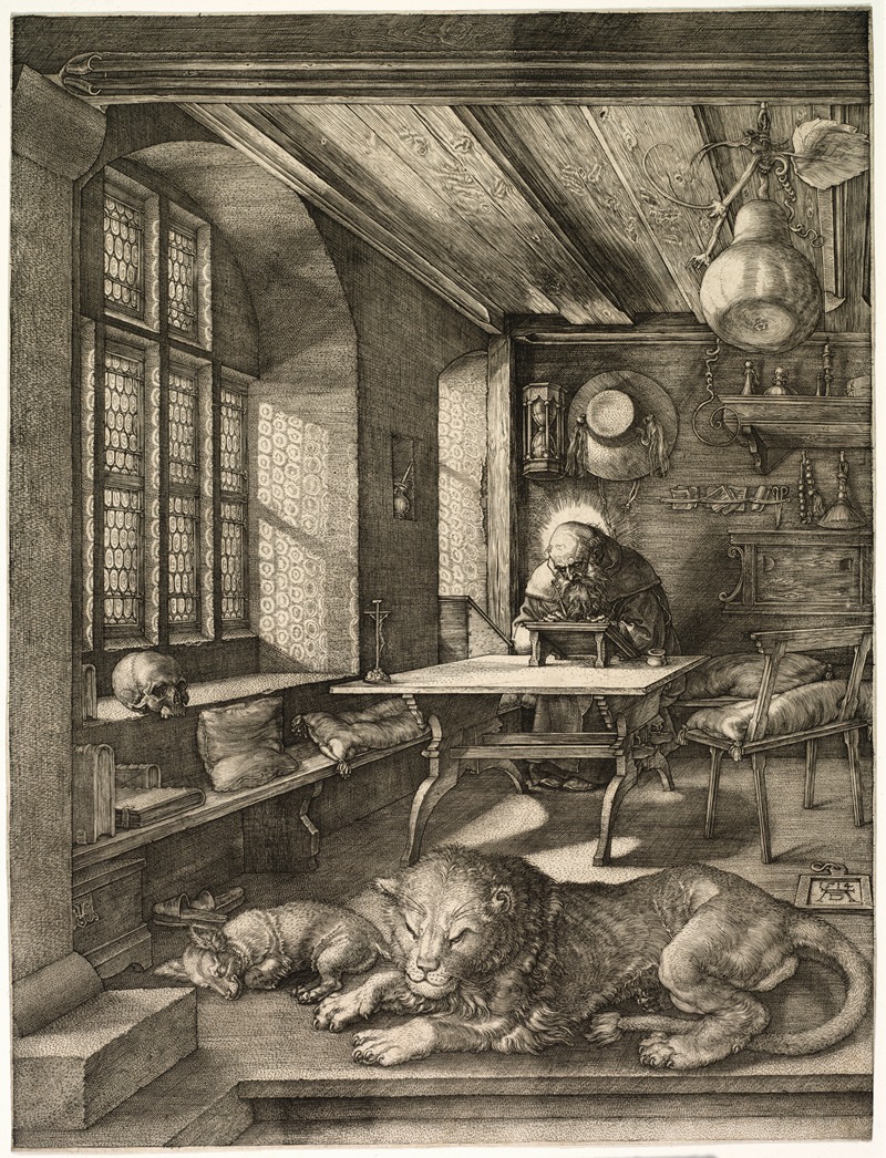 Albrecht Dürer - St. Jerome in his Study