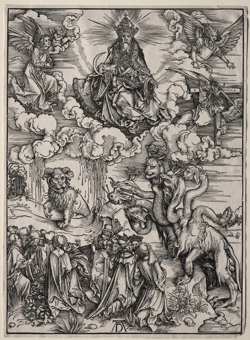 Albrecht Dürer - The Beast with Seven Heads and the Beast with Lamb’s Horns