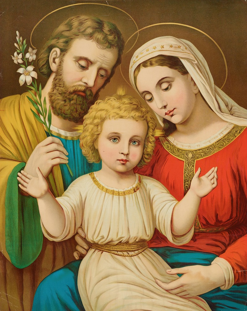 Anonymous - Portrait of Mary, Joseph & baby Jesus