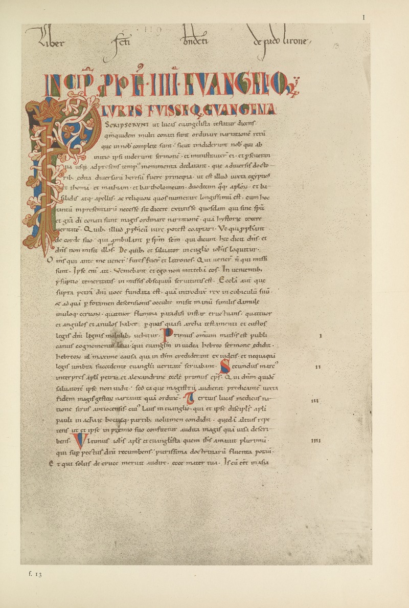 George Frederic Warner - Gospels of Matilda, countess of Tuscany, 1055-1115 Pl.02