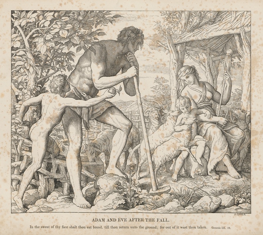 Julius Schnorr von Carolsfeld - Adam and Eve after the Fall