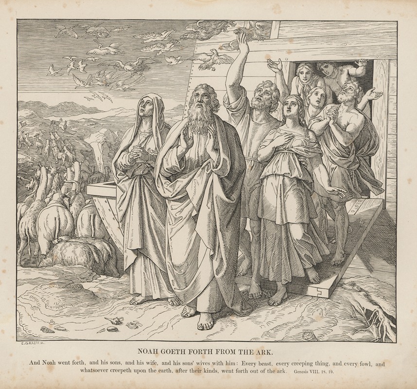 Julius Schnorr von Carolsfeld - Noah goeth forth from the Ark