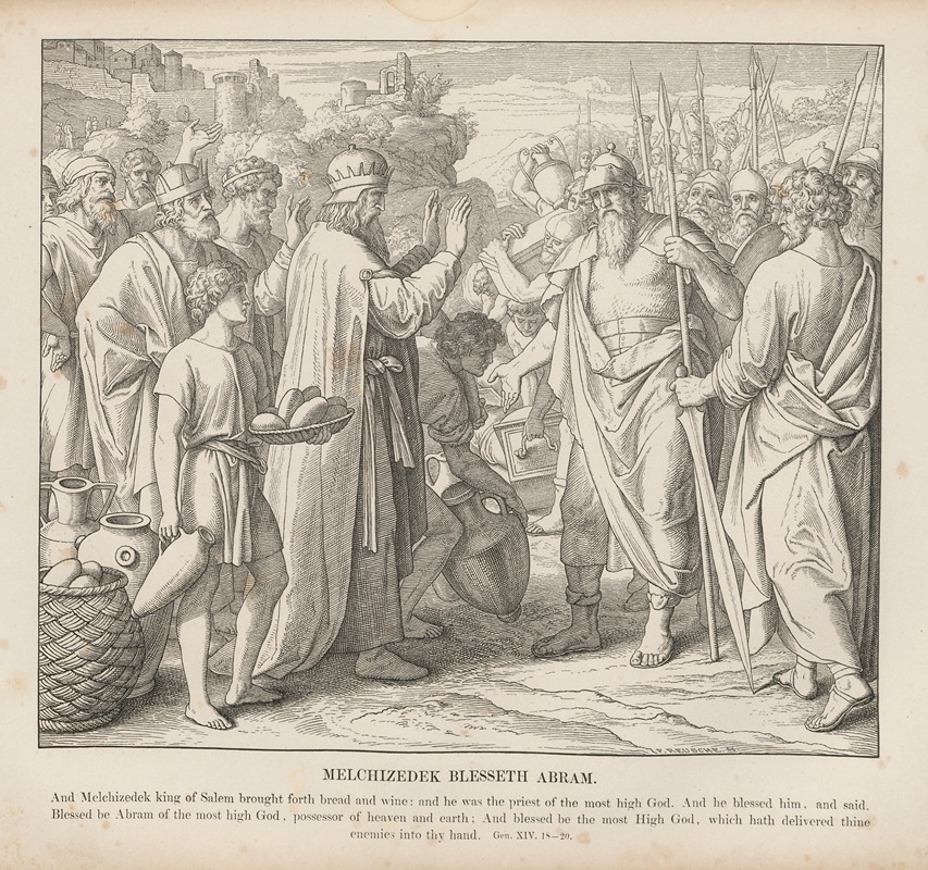 Julius Schnorr von Carolsfeld - Melchizedek blesseth Abram
