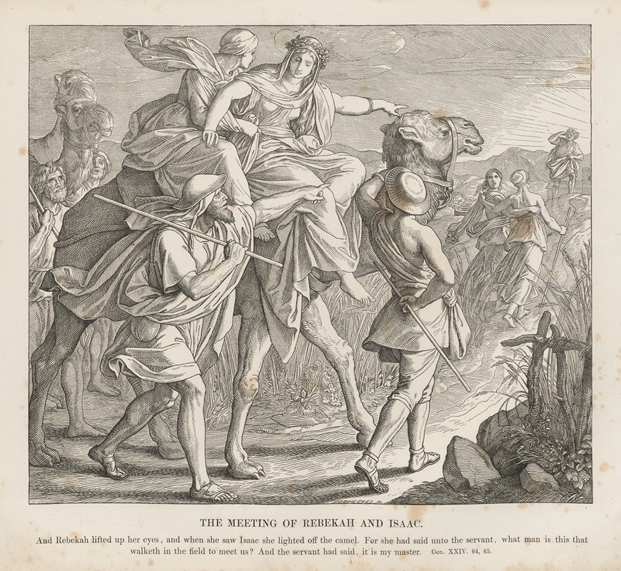 Julius Schnorr von Carolsfeld - The meeting of Rebeccah and Isaac