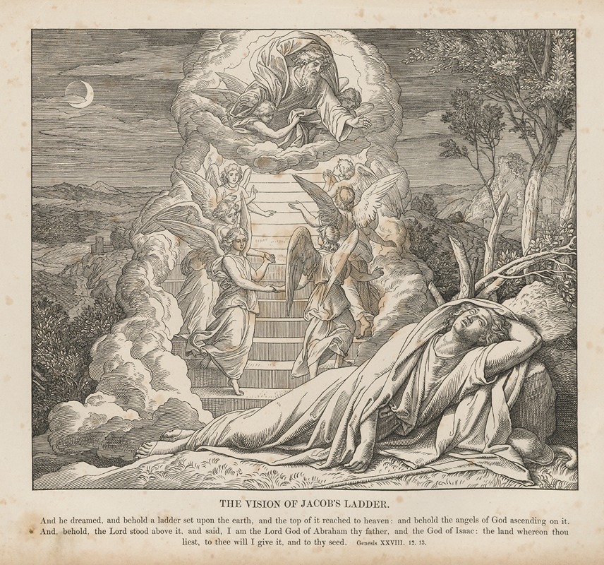 Julius Schnorr von Carolsfeld - The vision of Jacob’s ladder