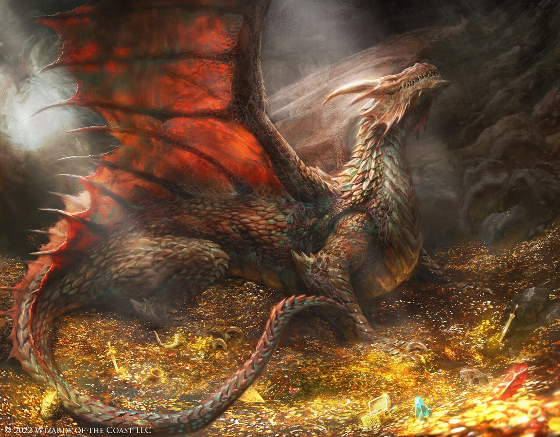 Ancient Copper Dragon by - Artvee