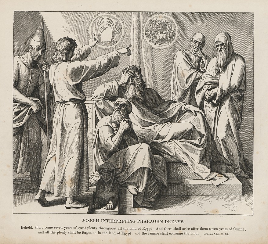 Julius Schnorr von Carolsfeld - Joseph interpreting Pharaoh’s dream