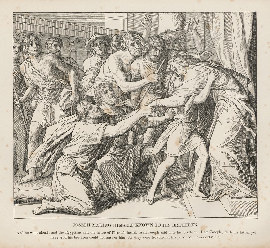 Julius Schnorr von Carolsfeld - Joseph making himself known to his brethren