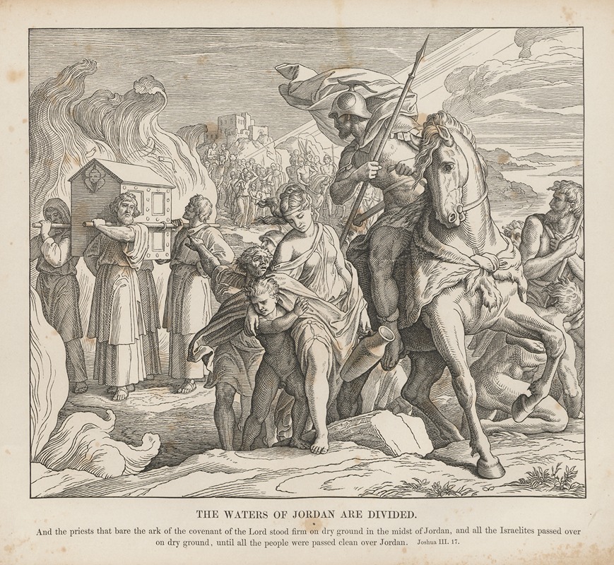 Julius Schnorr von Carolsfeld - The waters of Jordan are divided