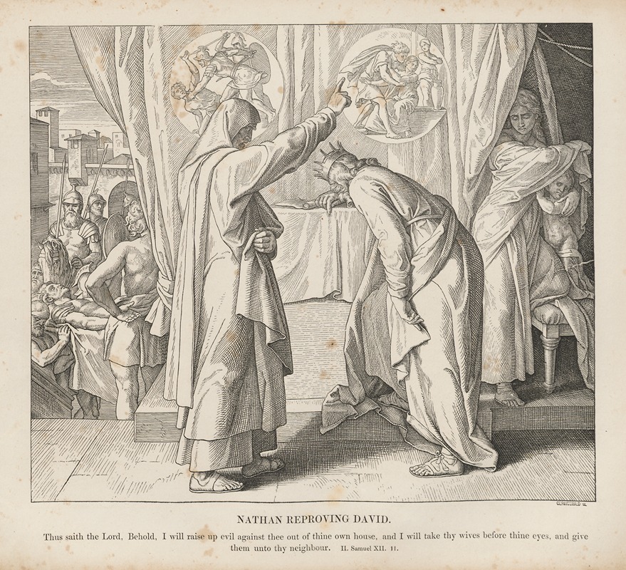 Julius Schnorr von Carolsfeld - Nathan reproving David