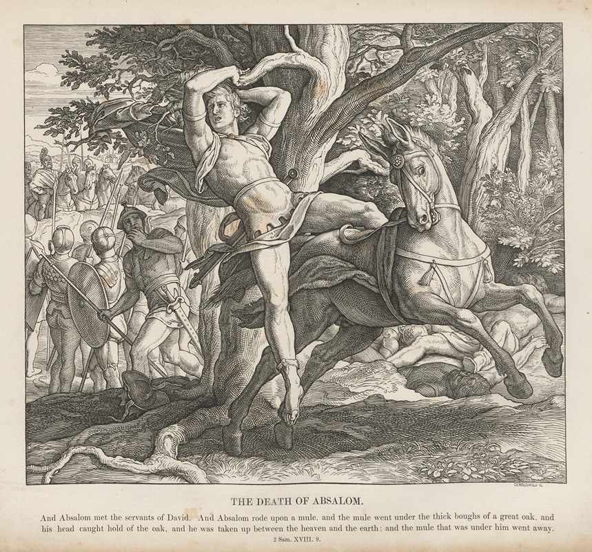 Julius Schnorr von Carolsfeld - The death of Absalom