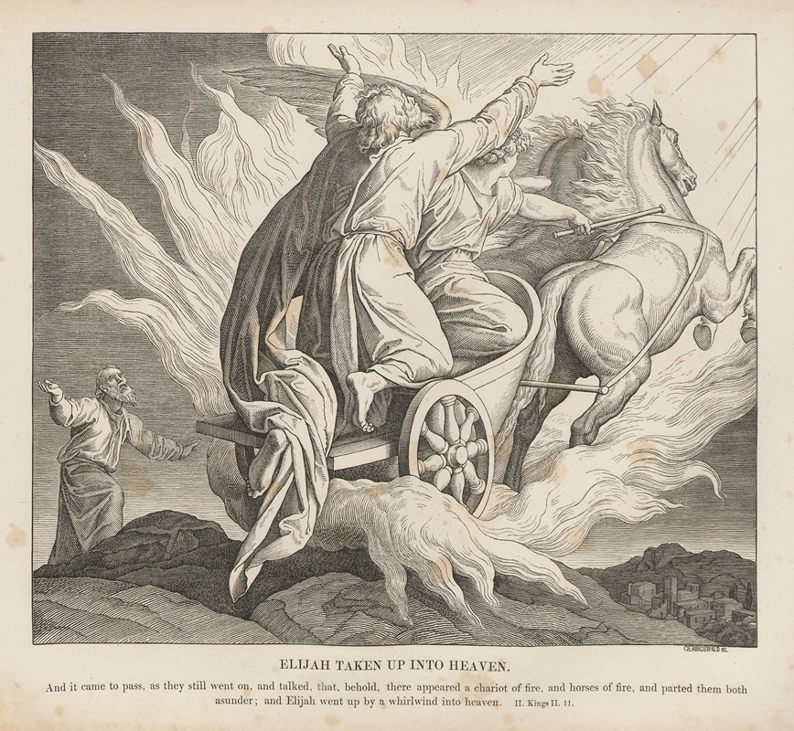 Julius Schnorr von Carolsfeld - Elijah taken up into heaven