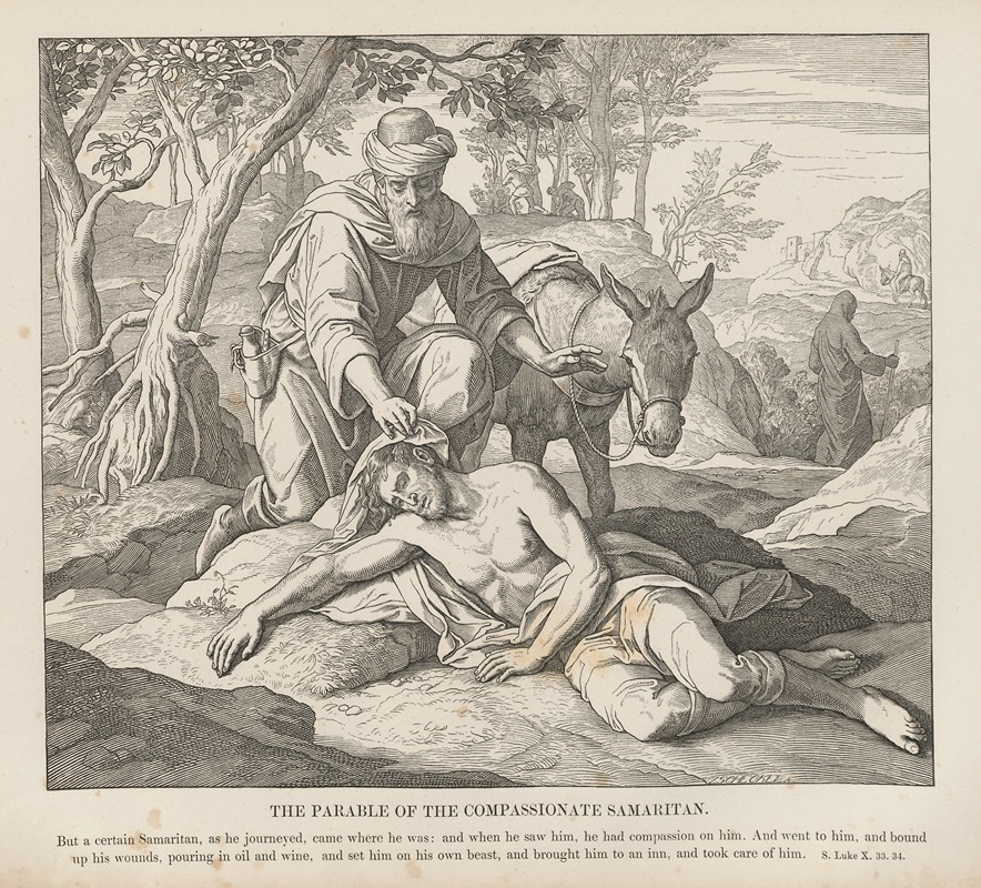 Julius Schnorr von Carolsfeld - The parable of the Good Samaritan