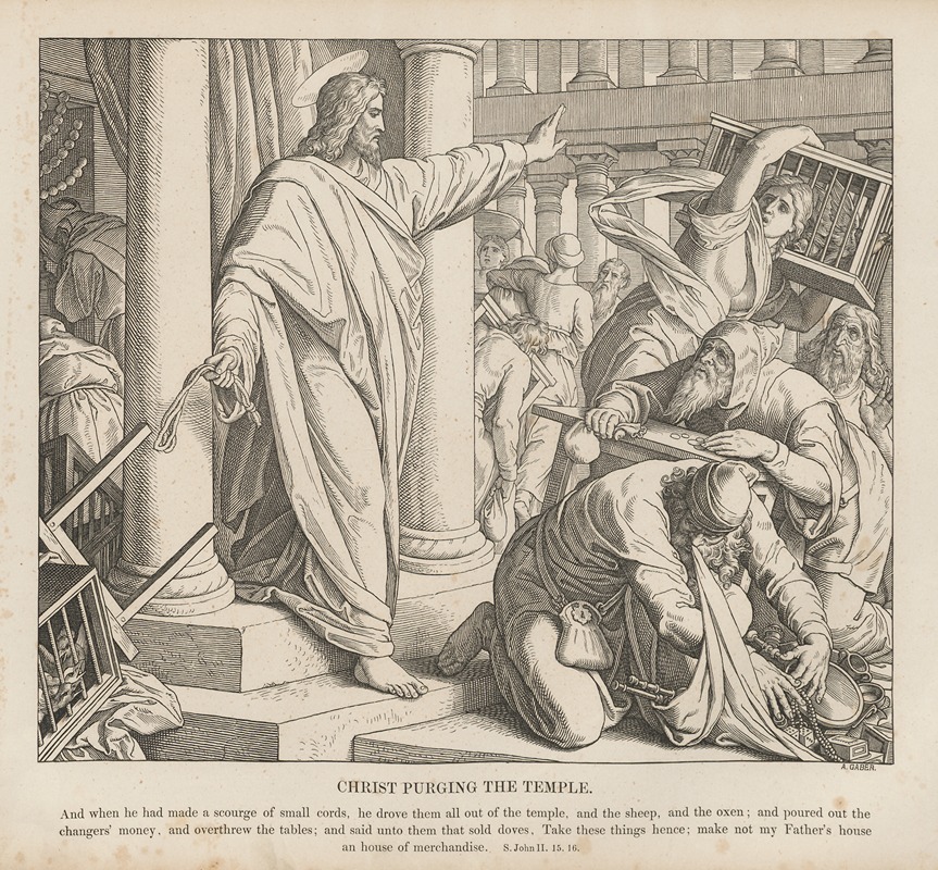 Julius Schnorr von Carolsfeld - Christ purging the Temple