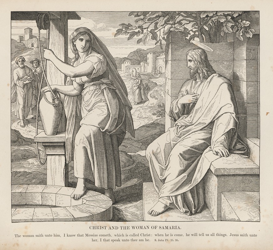 Julius Schnorr von Carolsfeld - Christ and the woman of Samaria