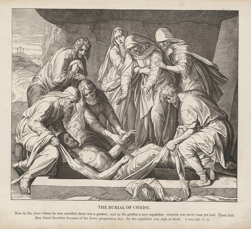 Julius Schnorr von Carolsfeld - The burial of Christ
