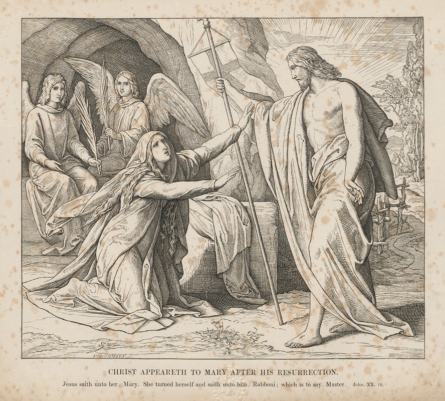 Julius Schnorr von Carolsfeld - Christ appeareth to Mary after his resurrection