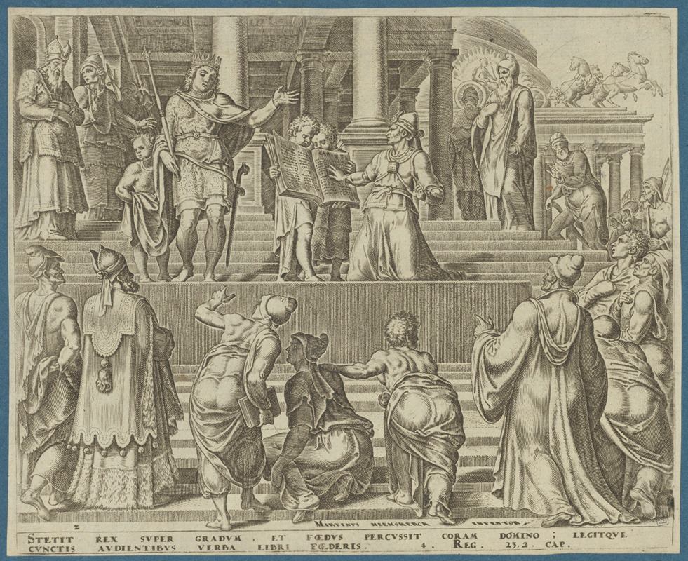Maarten Van Heemskerck - The Book of Law Read Before the People