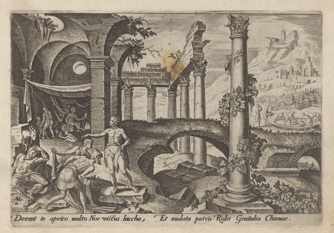 Maarten Van Heemskerck - The Mocking of Noah
