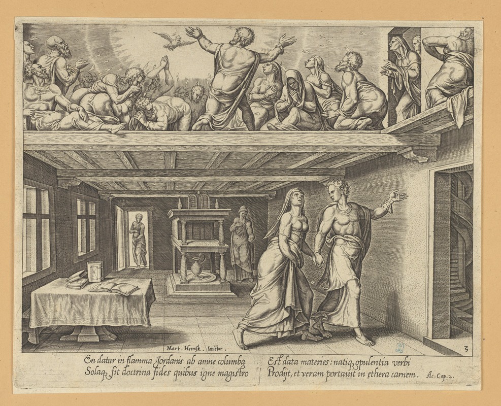 Maarten Van Heemskerck - The Descent of The Holy Ghost