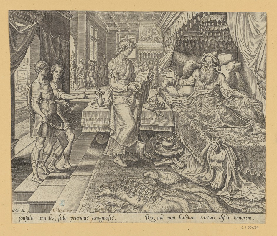 Maarten Van Heemskerck - Ahasuerus Consulting The Book of Chronicles