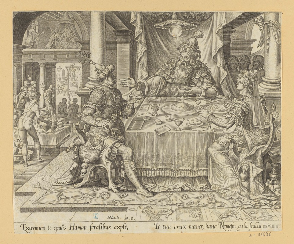 Maarten Van Heemskerck - Esther Accusing Haman at The Banquet