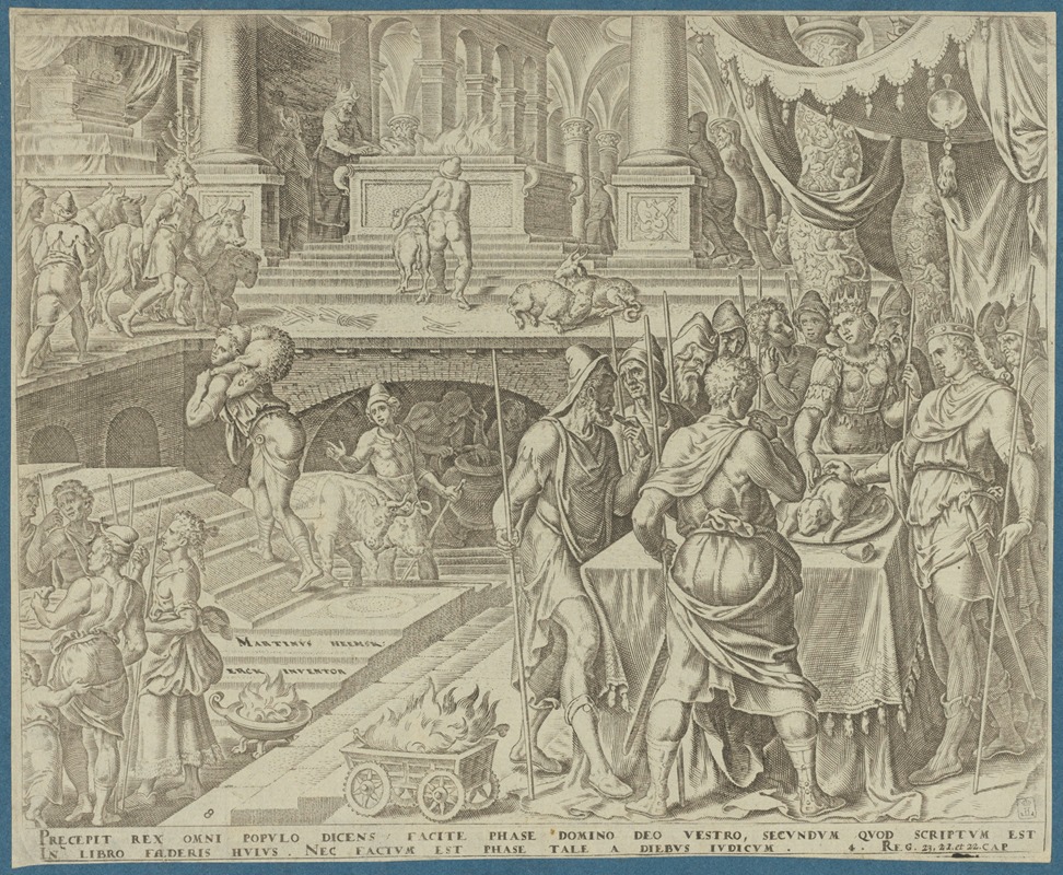 Maarten Van Heemskerck - Josiah Celebrating Passover