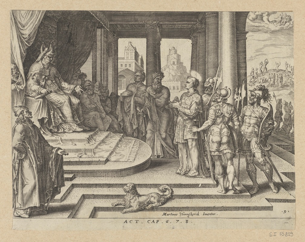 Maarten Van Heemskerck - St Stephen Before The High Priest and The Council