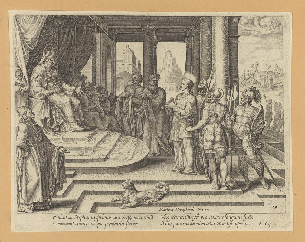 Maarten Van Heemskerck - St Stephen Before The High Priest and The Council