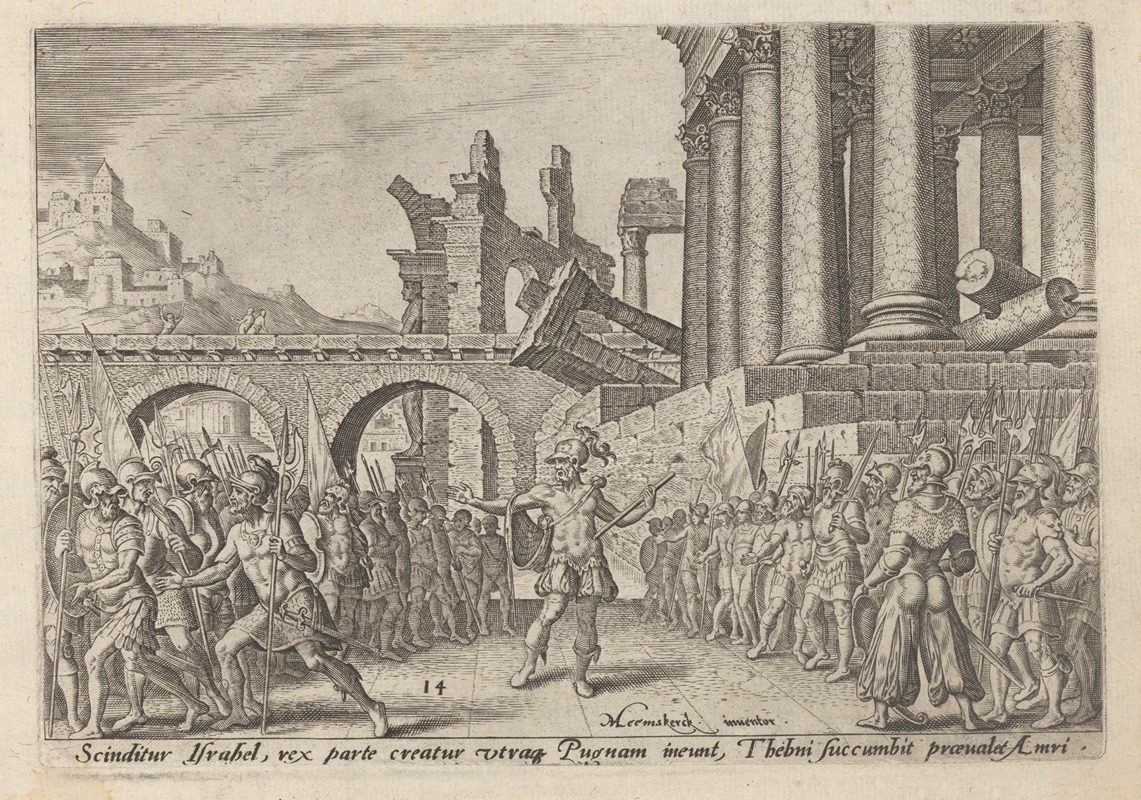 Maarten Van Heemskerck - The People of Israel Divided Between Tibni and Omri