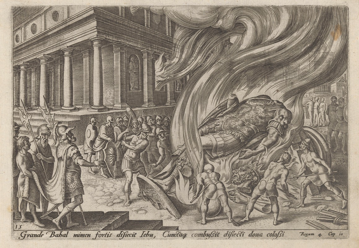 Maarten Van Heemskerck - Jehu Destroying The Temple and Statue of Baal