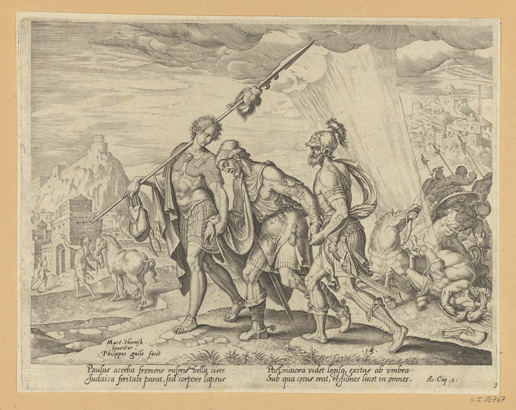 Maarten Van Heemskerck - The Blind Saul Led to Damascus