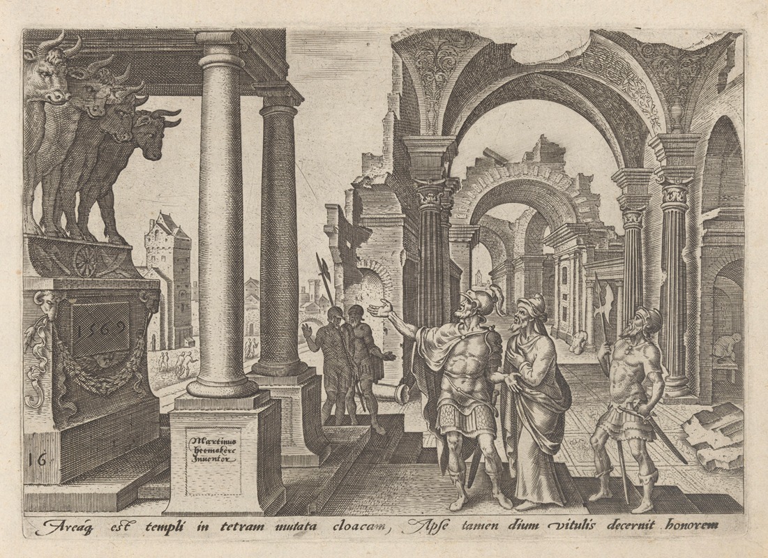 Maarten Van Heemskerck - Jehu Adoring The Golden Calves