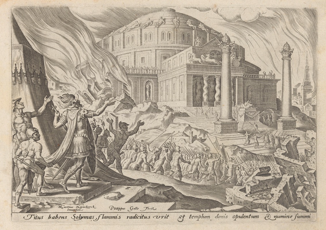 Maarten Van Heemskerck - The Destruction of Jerusalem by Emperor Titus
