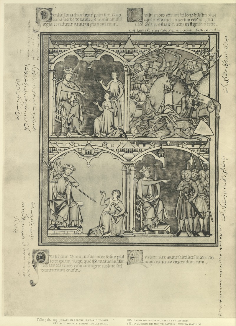 Montague Rhodes James - A Book of Old Testament illustrations of the middle of the thirteenth century Pl.60