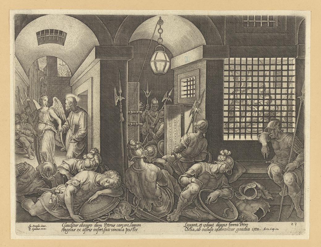 Stradanus - St Peter Freed from Prison by The Angel