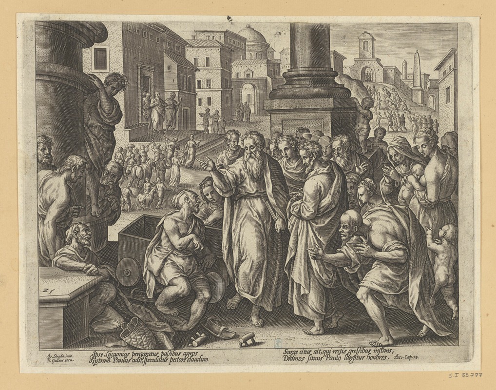 Stradanus - St Paul Heals a Cripple in Lystra