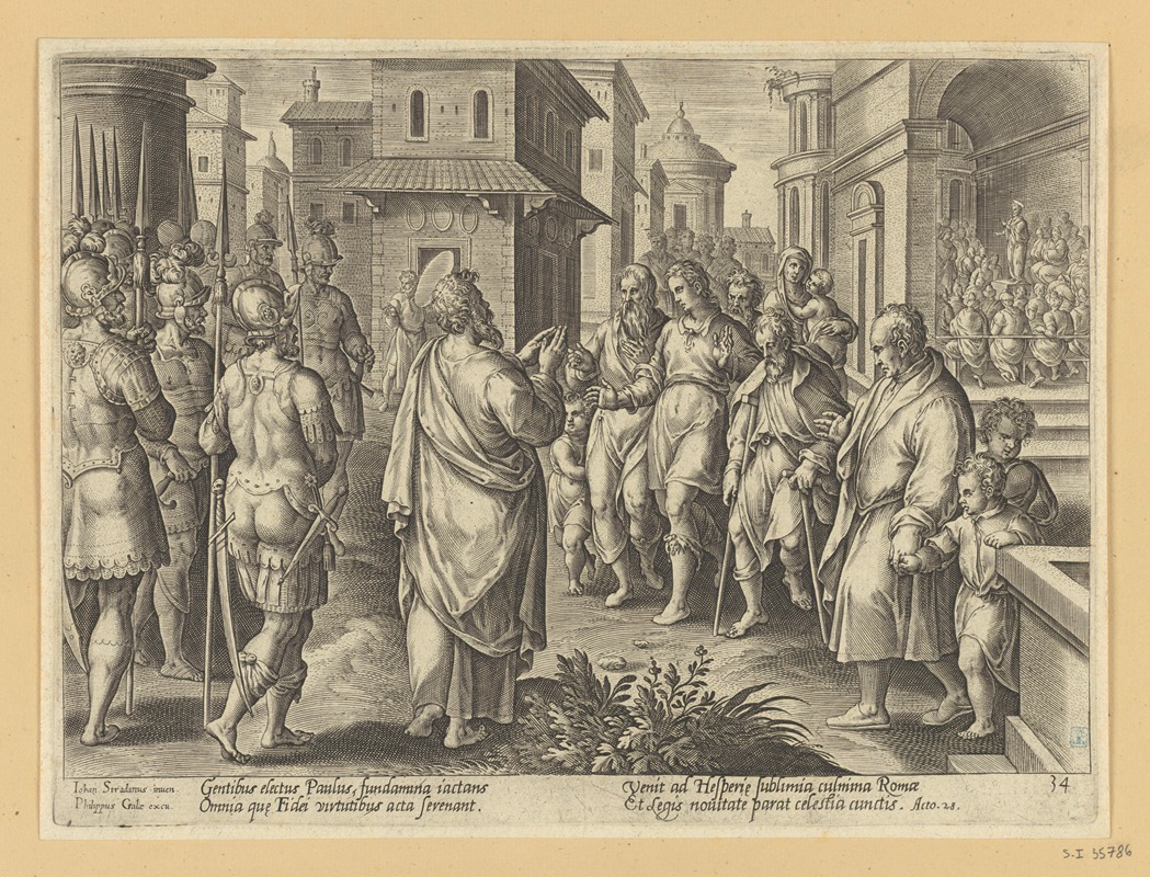 Stradanus - St Paul Preaching in Rome