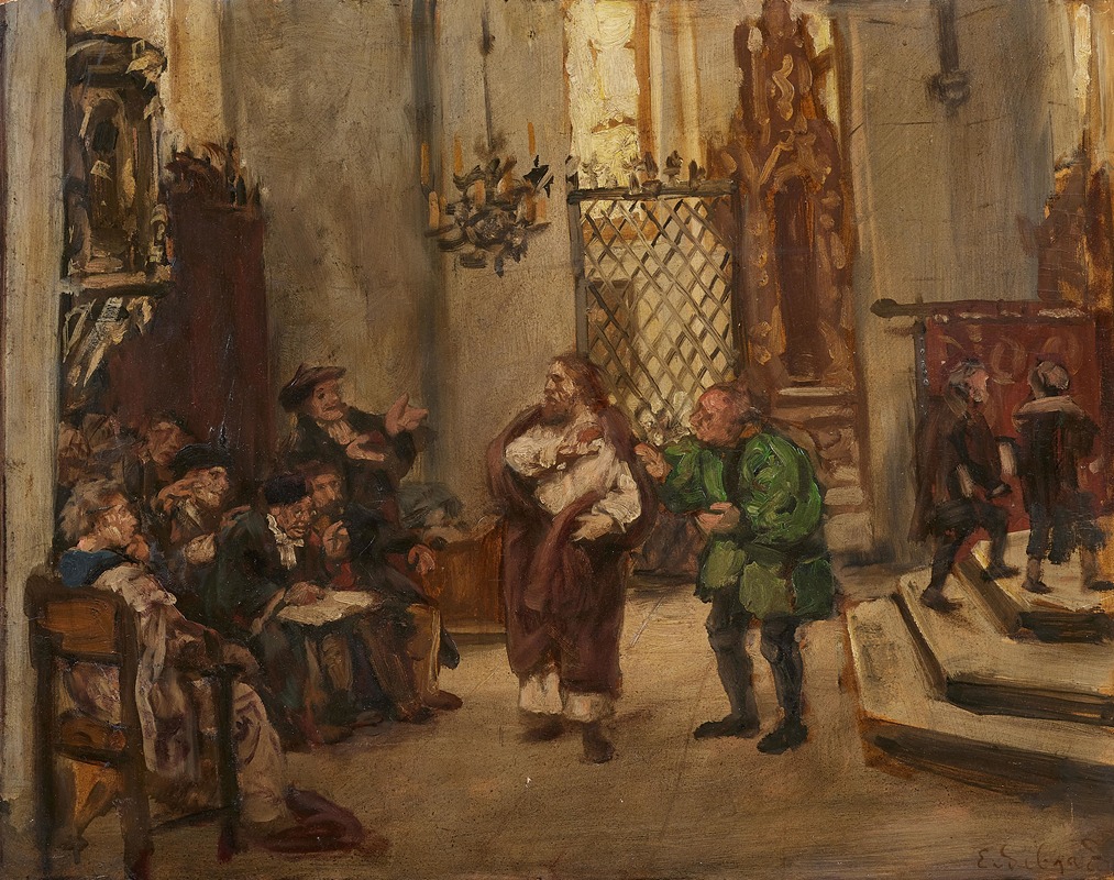 EDUARD VON GEBHARDT - Jesus unter den Schriftgelehrten