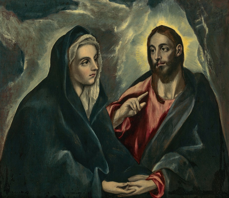 Christ taking leave of His Mother, by El Greco, public domain