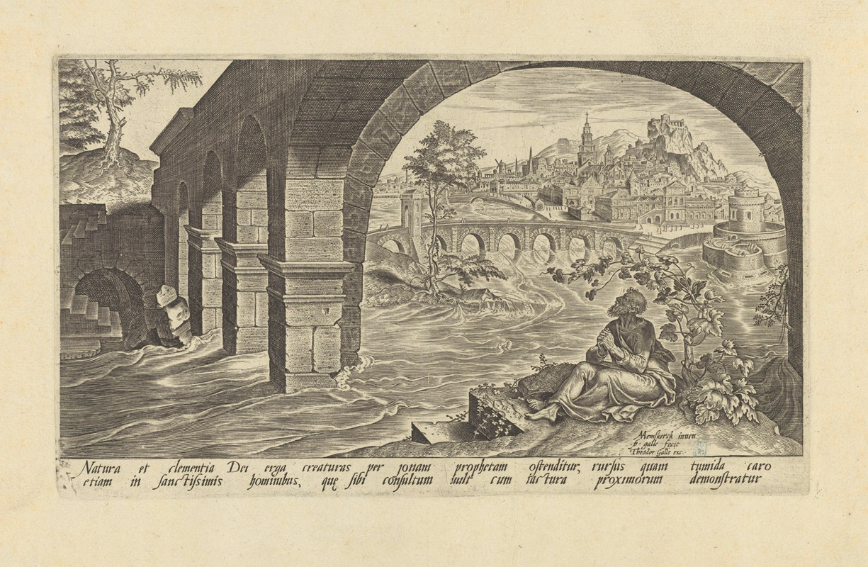 Maarten Van Heemskerck - Jonah Complaining Under the Gourd